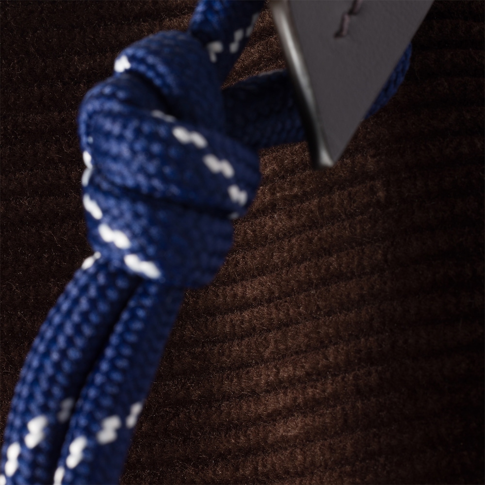 Miu Miu Corduroy pouch - Ebony/Baltic Blue