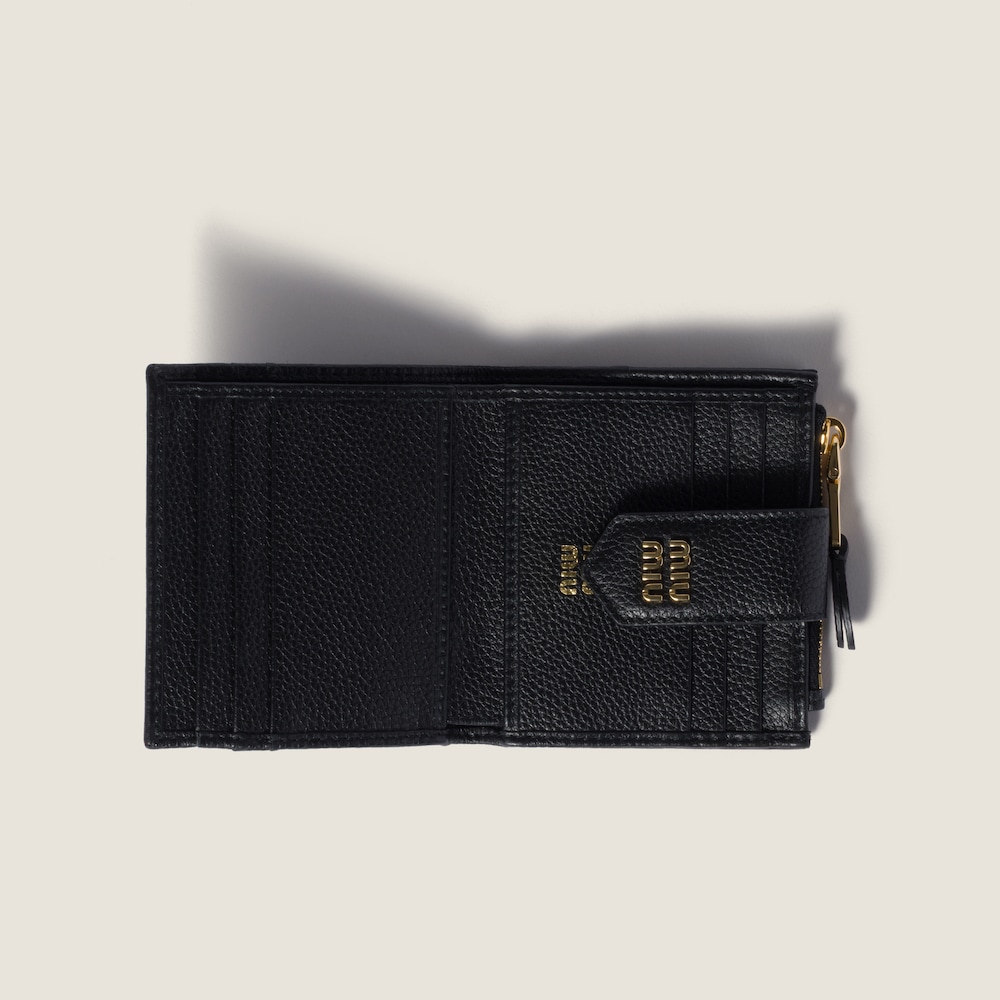 Miu Miu Small leather wallet Black