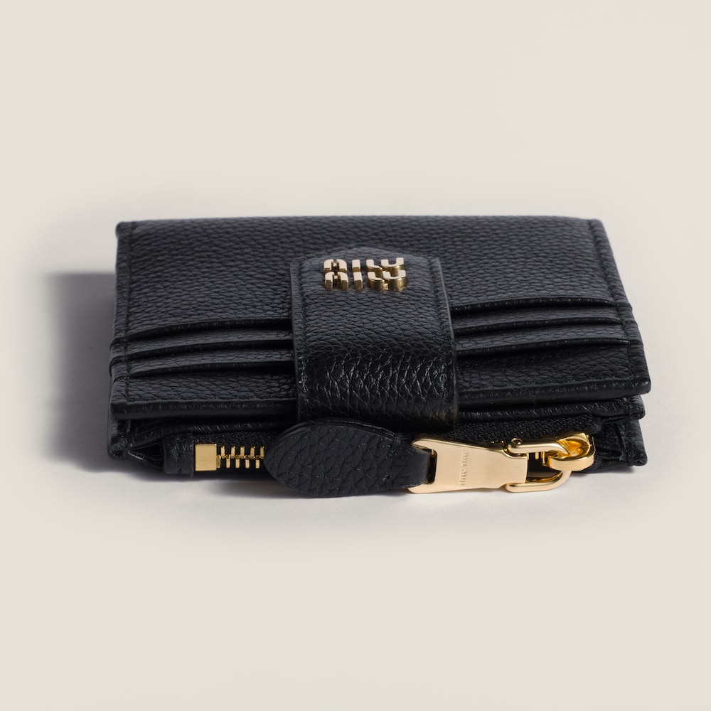 Miu Miu Small leather wallet Black