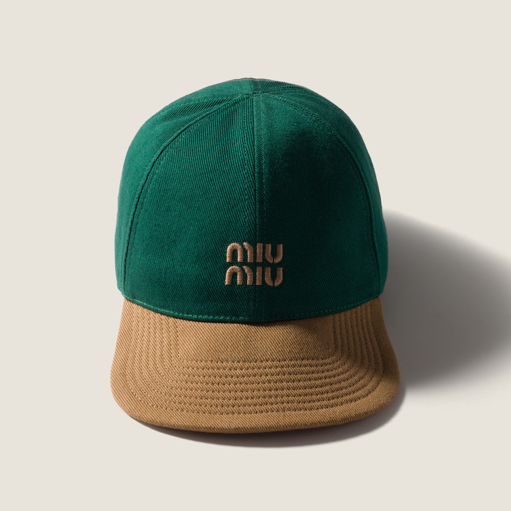 Miu Miu Drill baseball cap - Billiard/Cork