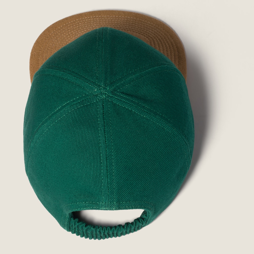 Miu Miu Drill baseball cap - Billiard/Cork