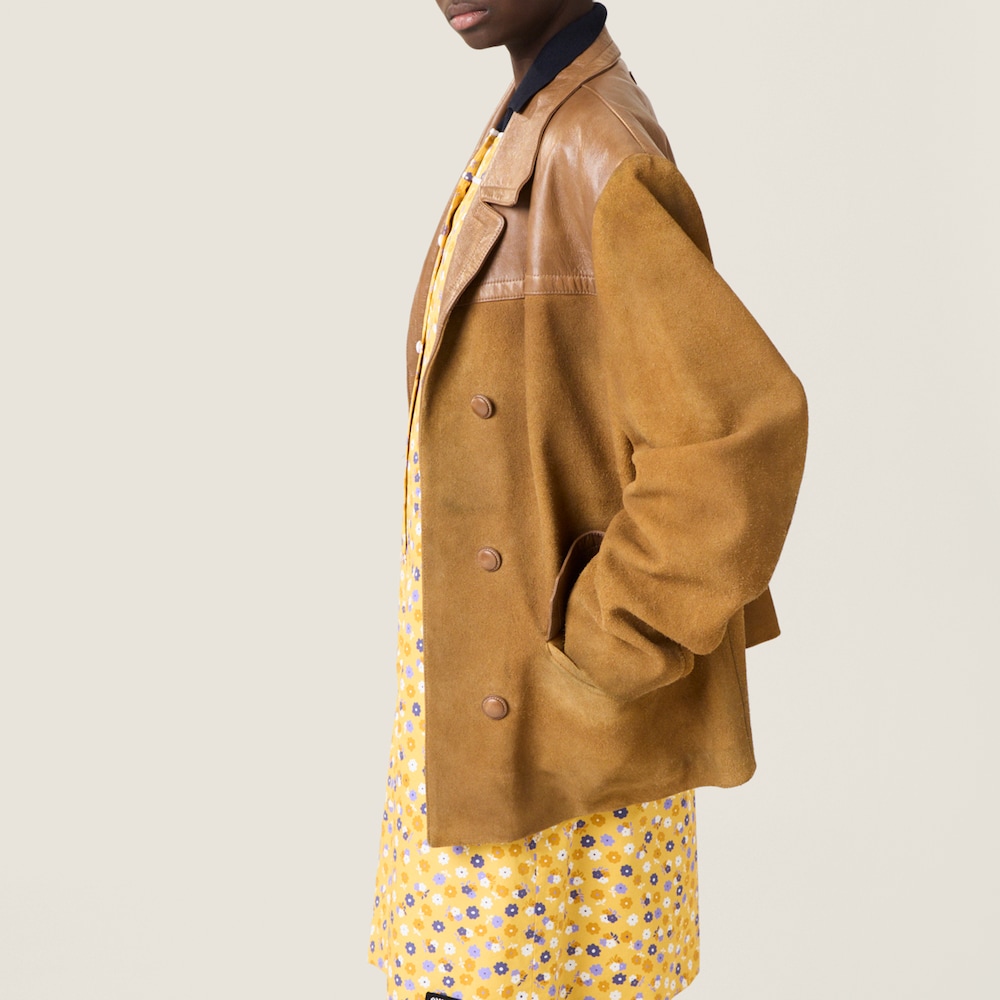 Miu Miu Suede jacket Light Tan