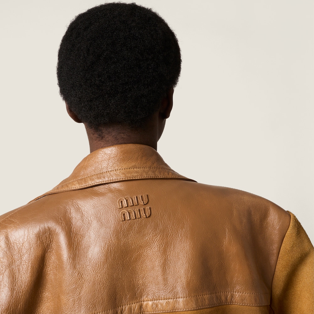 Miu Miu Suede jacket Light Tan