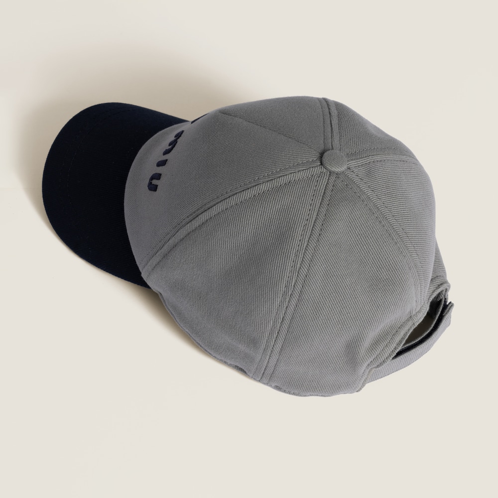 Miu Miu Drill baseball cap - Marble/Blue