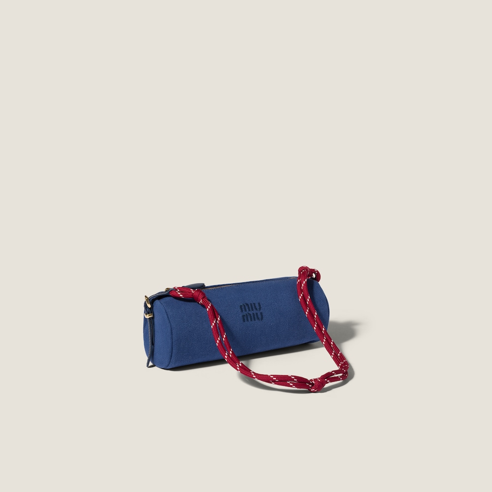 Miu Miu Gabardine pouch Indigo / Amaranth