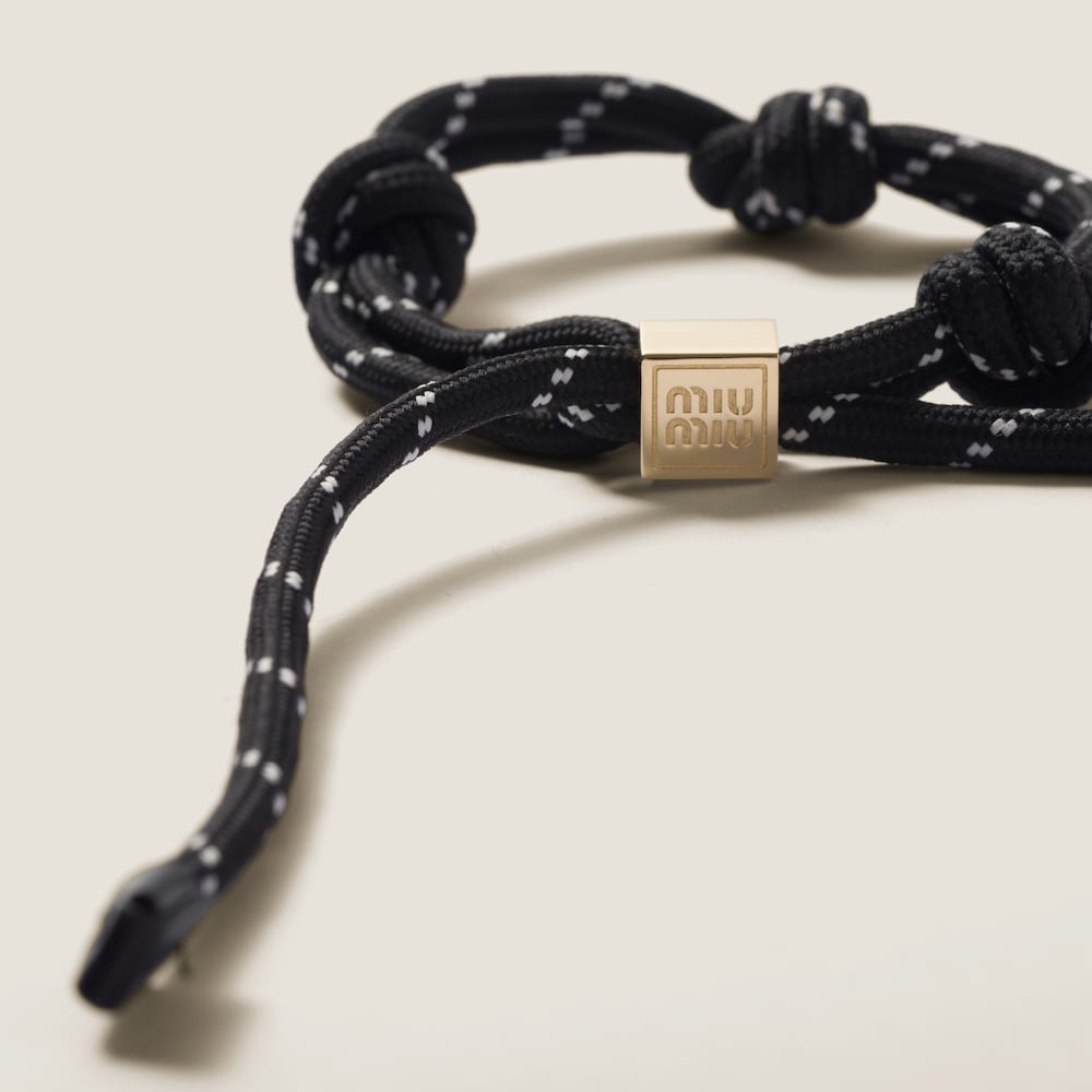 Miu Miu Cord bracelet Black