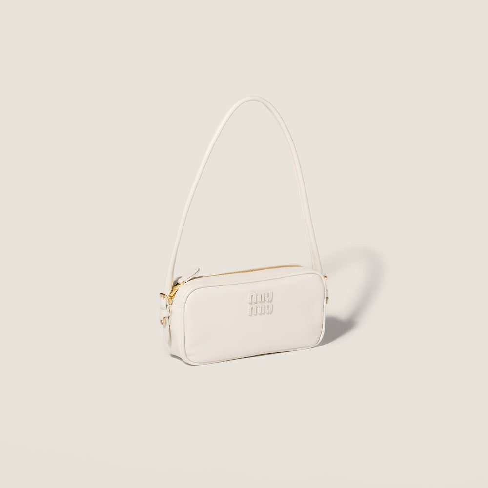 Miu Miu Leather pouch Chalk White