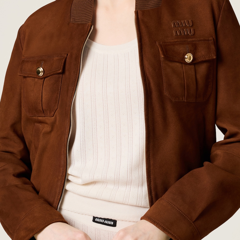 Miu Miu Wander matelassé nappa leather hobo bag White