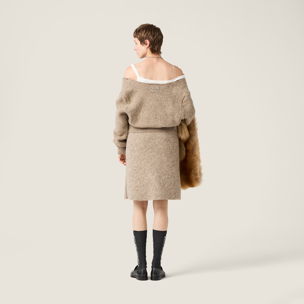 Miu Miu Wool knit skirt Cord