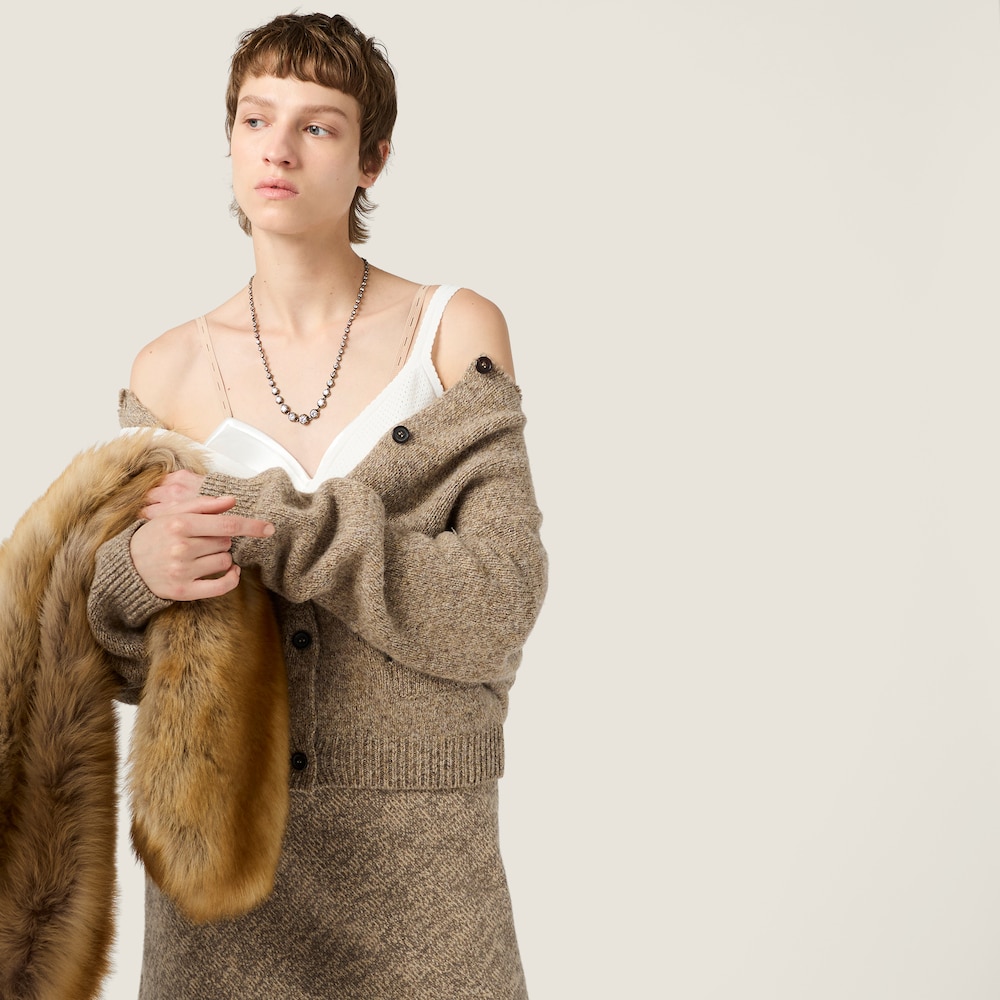 Miu Miu Wool knit skirt Cord