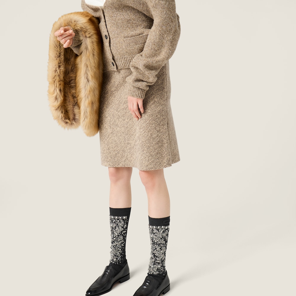 Miu Miu Wool knit skirt Cord