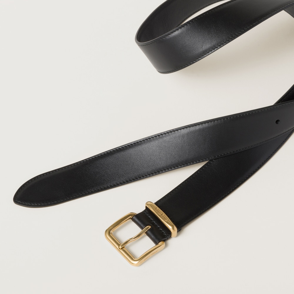 Miu Miu Leather belt - Black