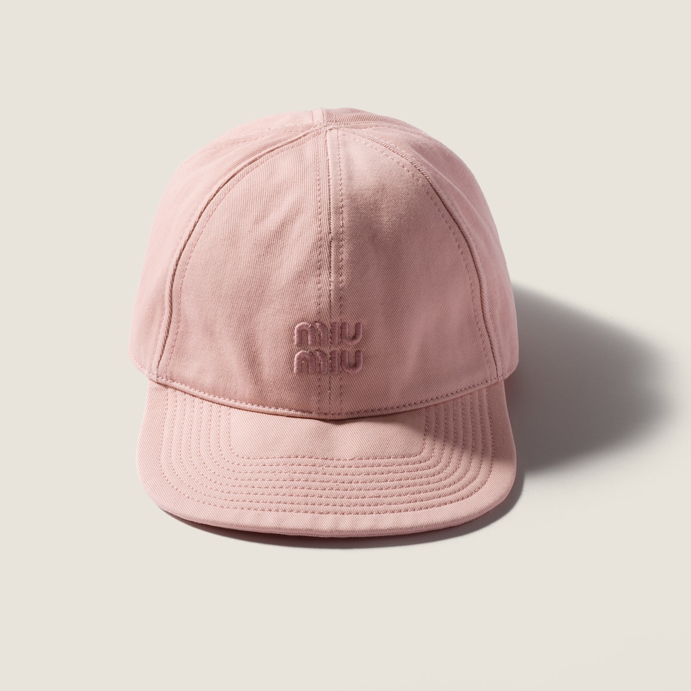 Miu Miu Drill baseball cap - Powder Pink