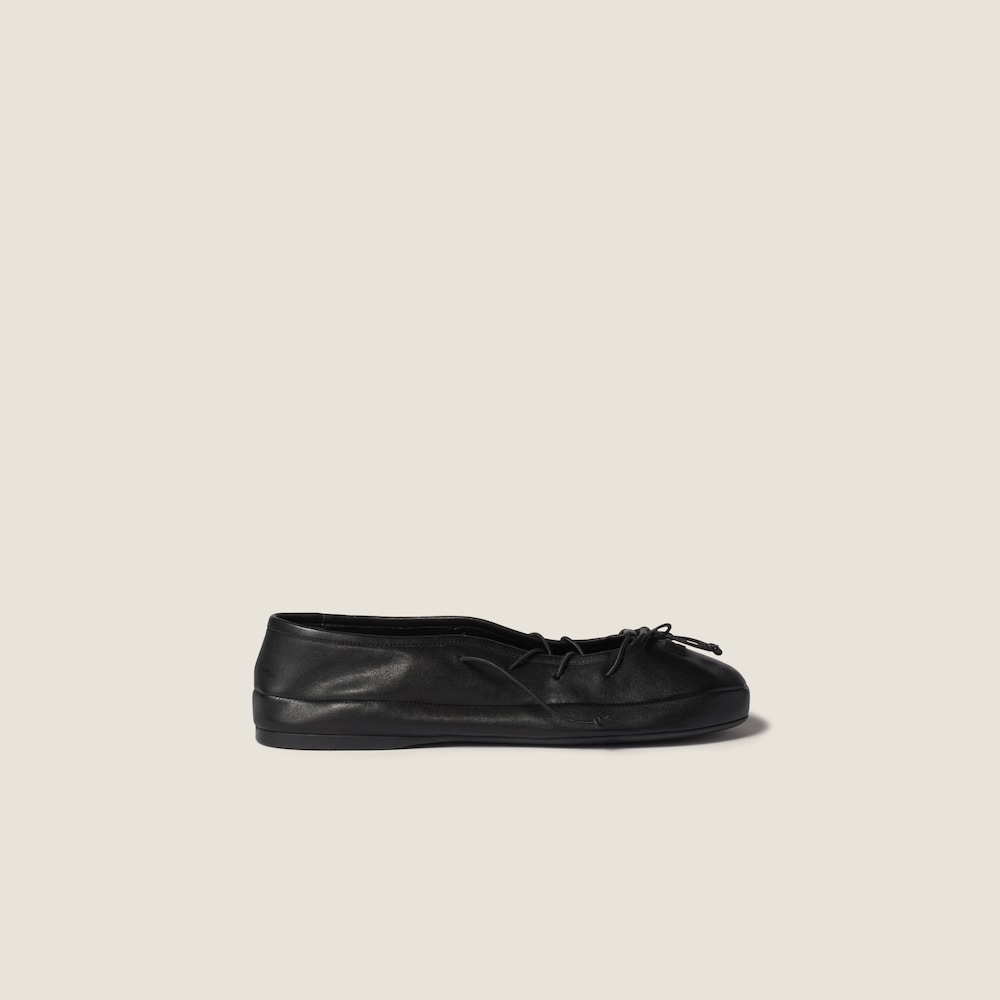 Miu Miu Nappa leather ballerinas Black
