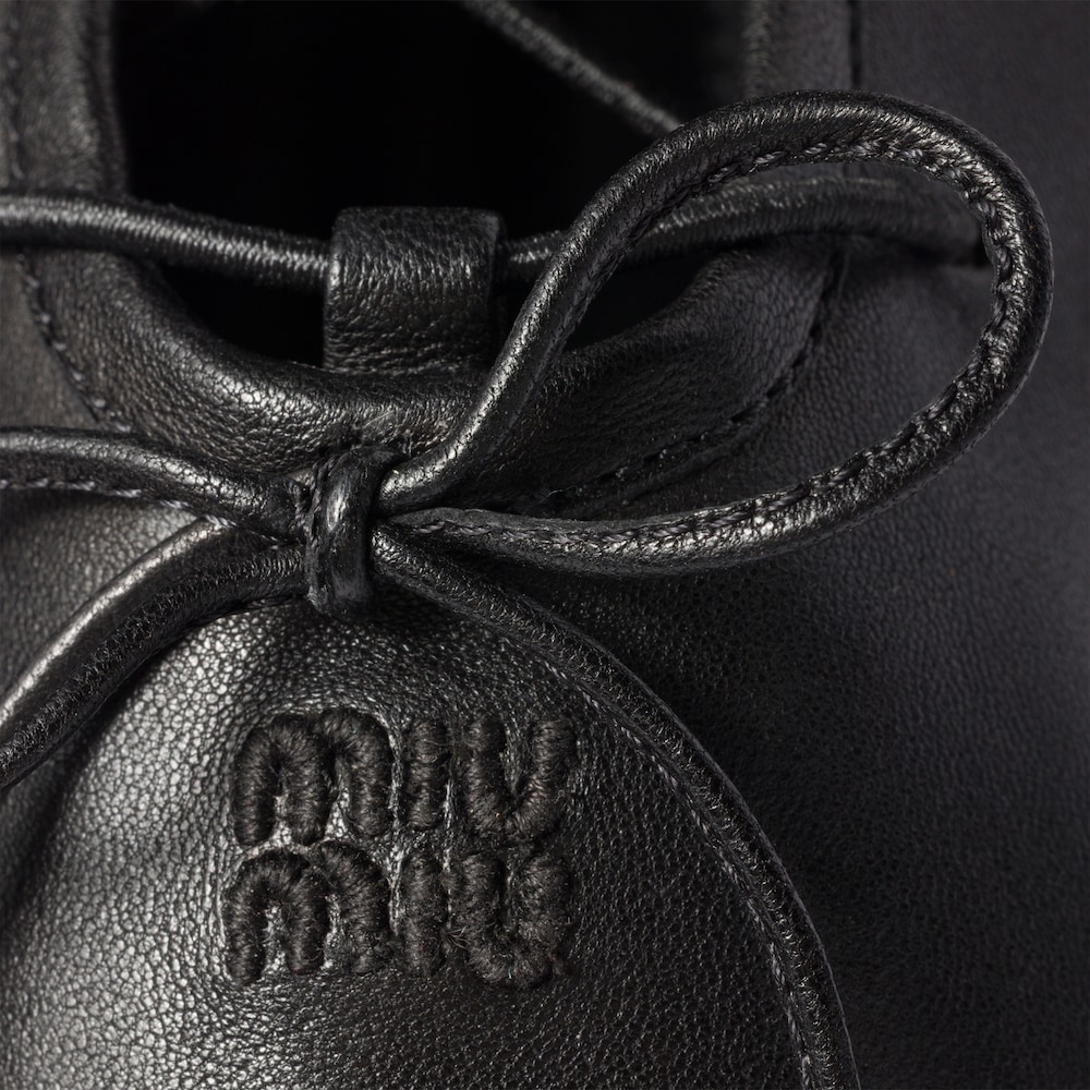Miu Miu Nappa leather ballerinas Black