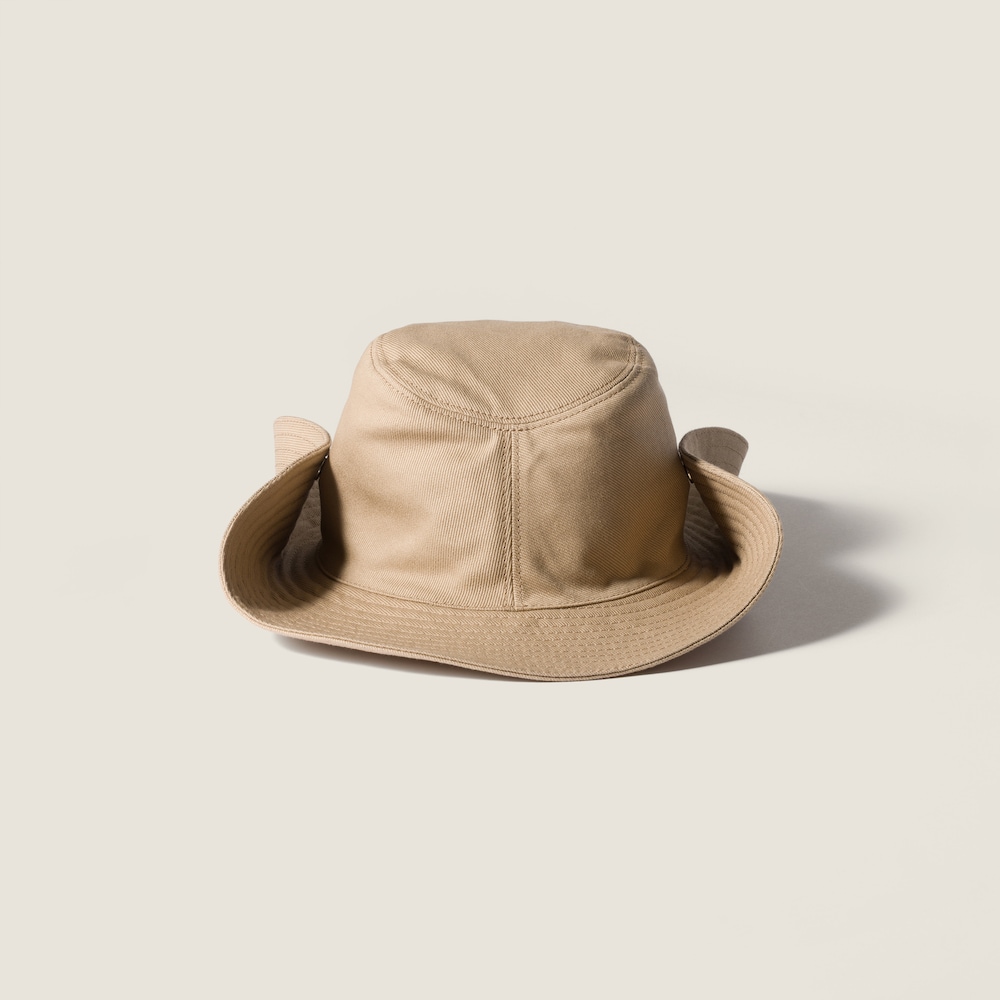Miu Miu Drill hat - Khaki/White