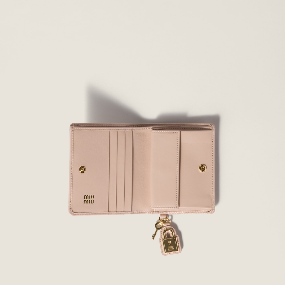 Miu Miu Small leather wallet Powder Pink