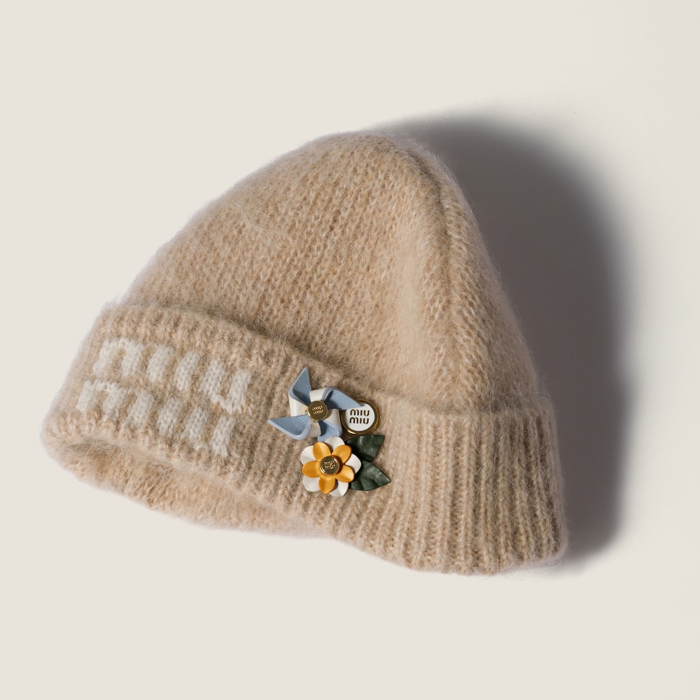 Miu Miu Mohair beanie - Natural