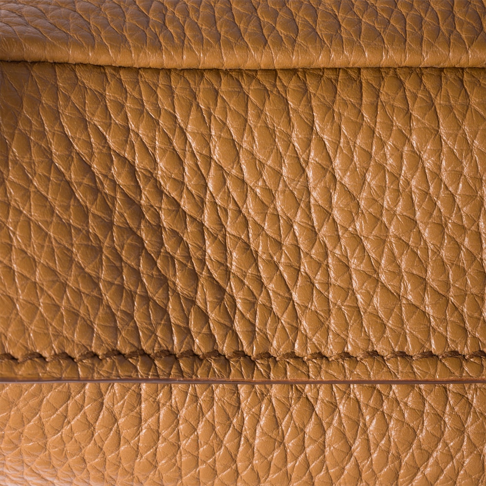 Miu Miu Leather pouch - Caramel/Larch Green