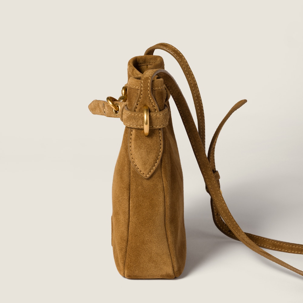 Miu Miu Suede pouch - Olive Green