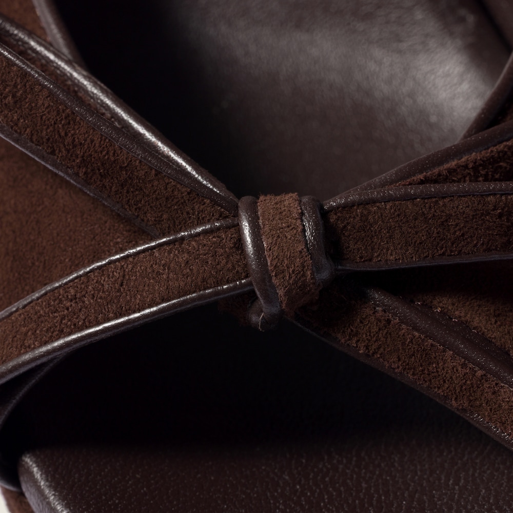 Miu Miu Suede platform sandals Dark Brown