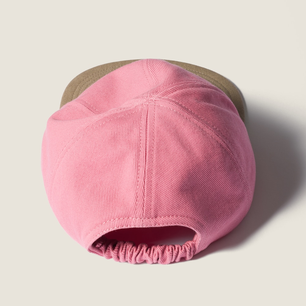 Miu Miu Drill baseball cap - Begonia Pink/Cord