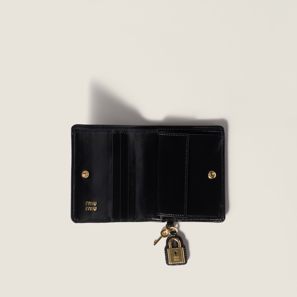 Miu Miu Small leather wallet Black