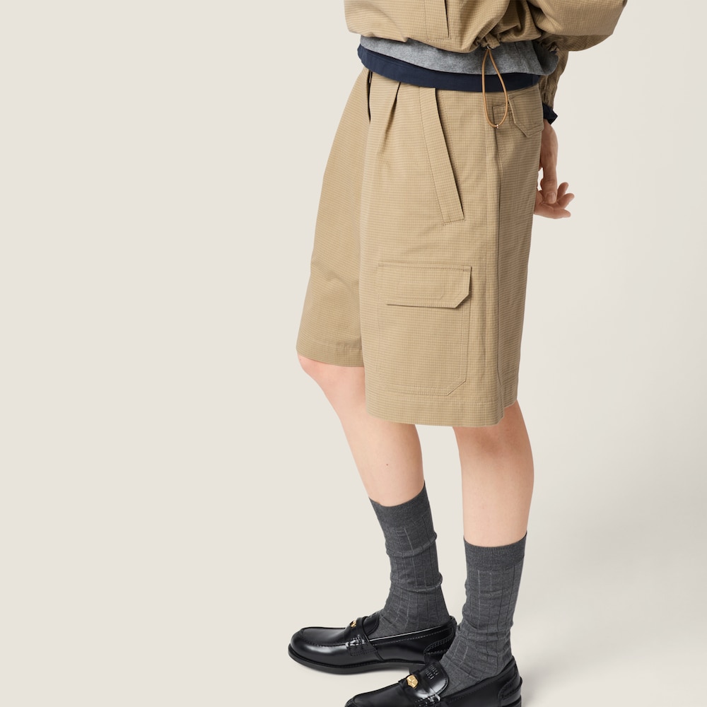 Miu Miu Ripstop Bermudas Cord