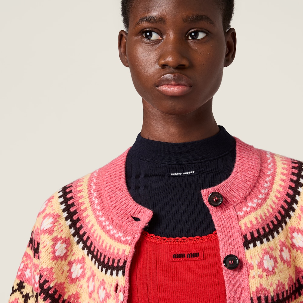 Miu Miu Wool cardigan Pink