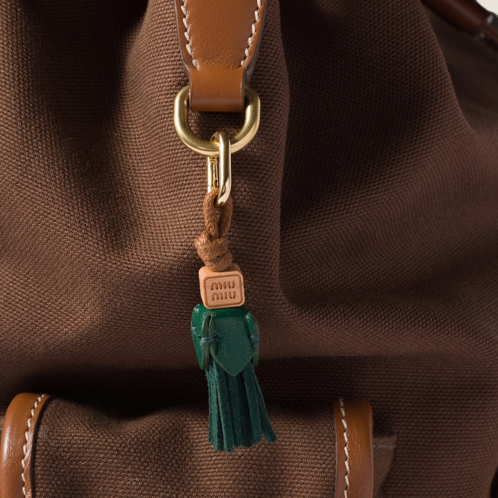 Miu Miu Leather micro trick - Billiard Green