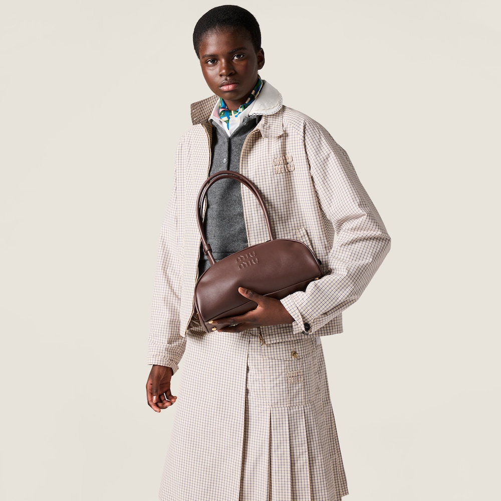 Miu Miu Beau leather bag Briarwood