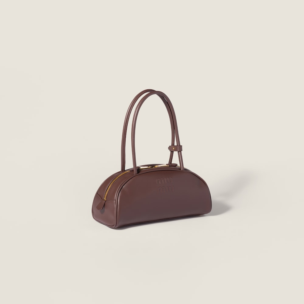 Miu Miu Beau leather bag Briarwood