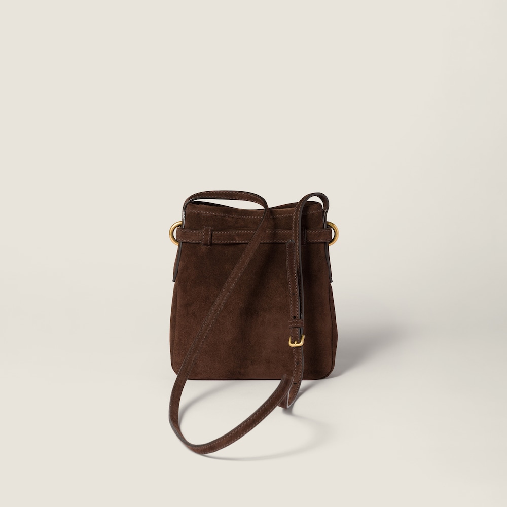 Miu Miu Suede pouch - Dark Brown