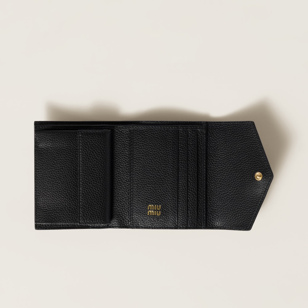 Miu Miu Small leather wallet Black