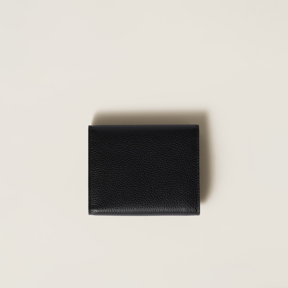 Miu Miu Small leather wallet Black