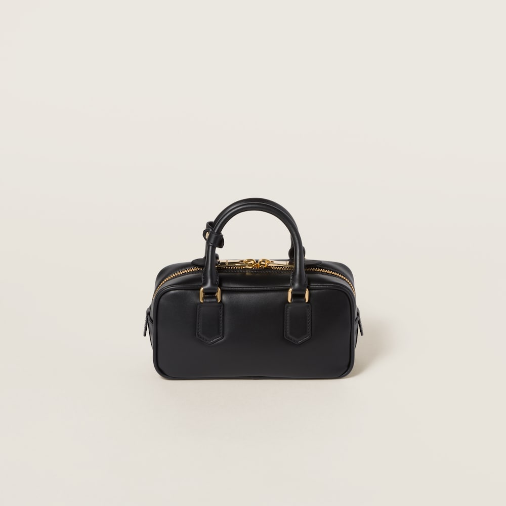 Miu Miu Arcadie leather bag Black