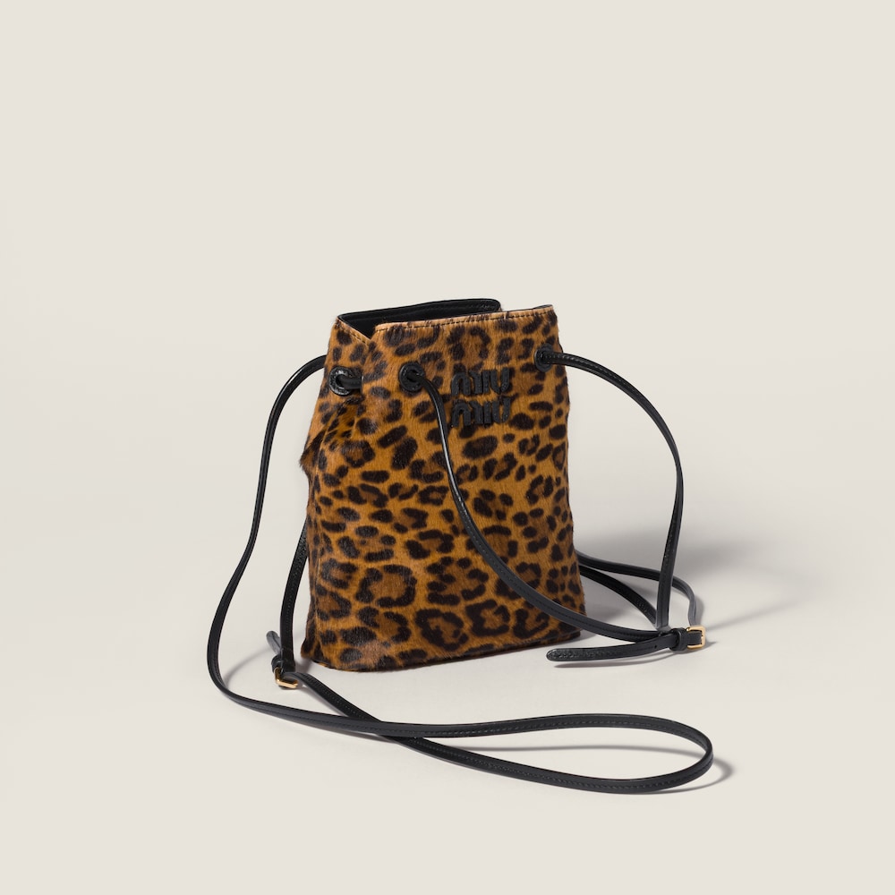 Miu Miu Calf hair pouch - Honey