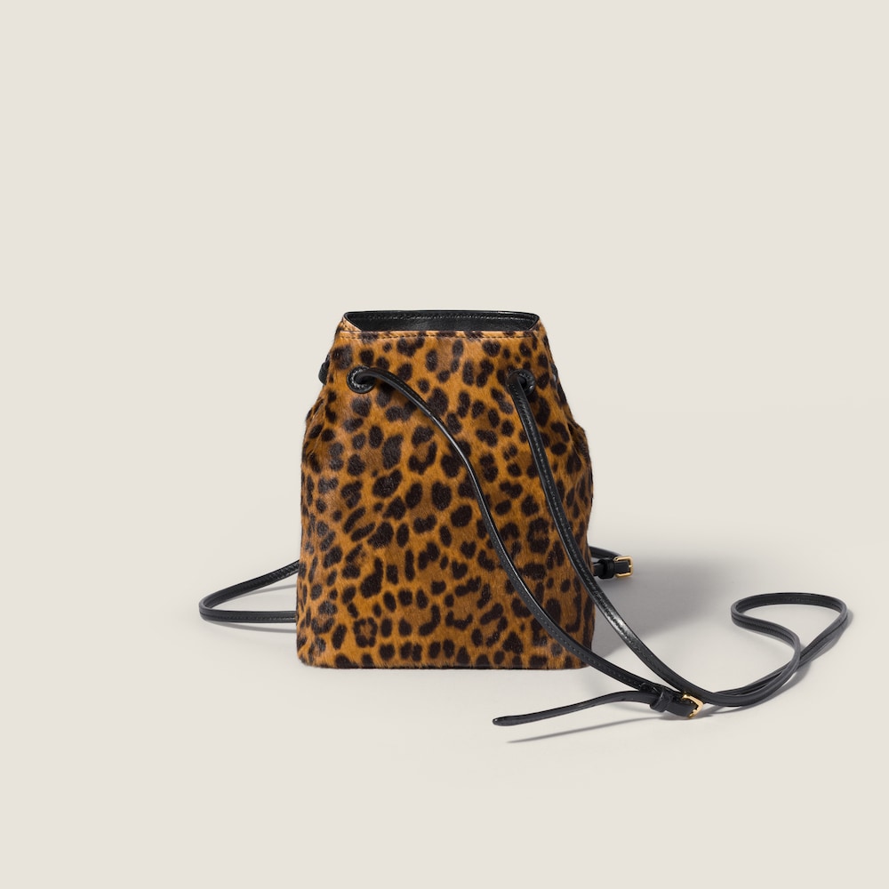 Miu Miu Calf hair pouch - Honey