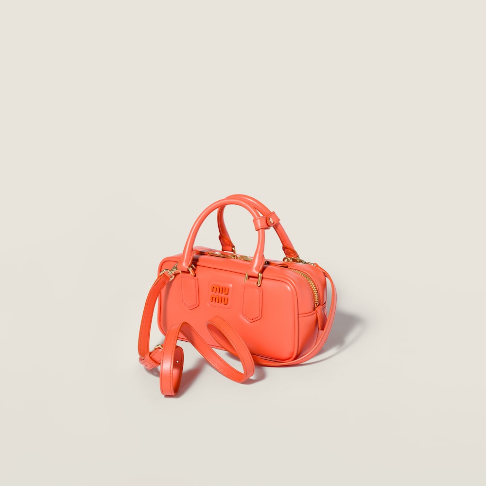Miu Miu Arcadie leather bag Orange