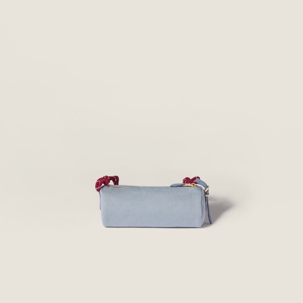 Miu Miu Gabardine pouch - Astral Blue/Amaranth