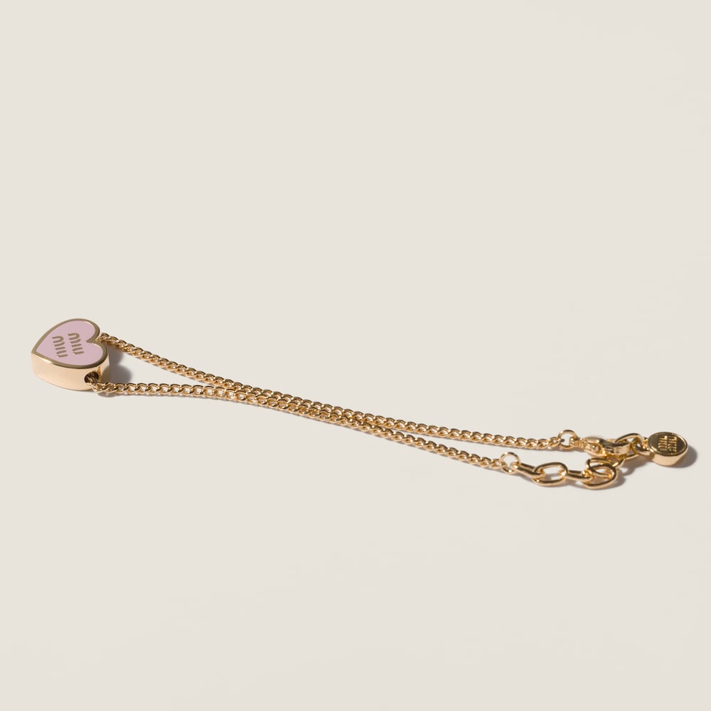 Miu Miu Metal bracelet Gold / Alabaster Pink