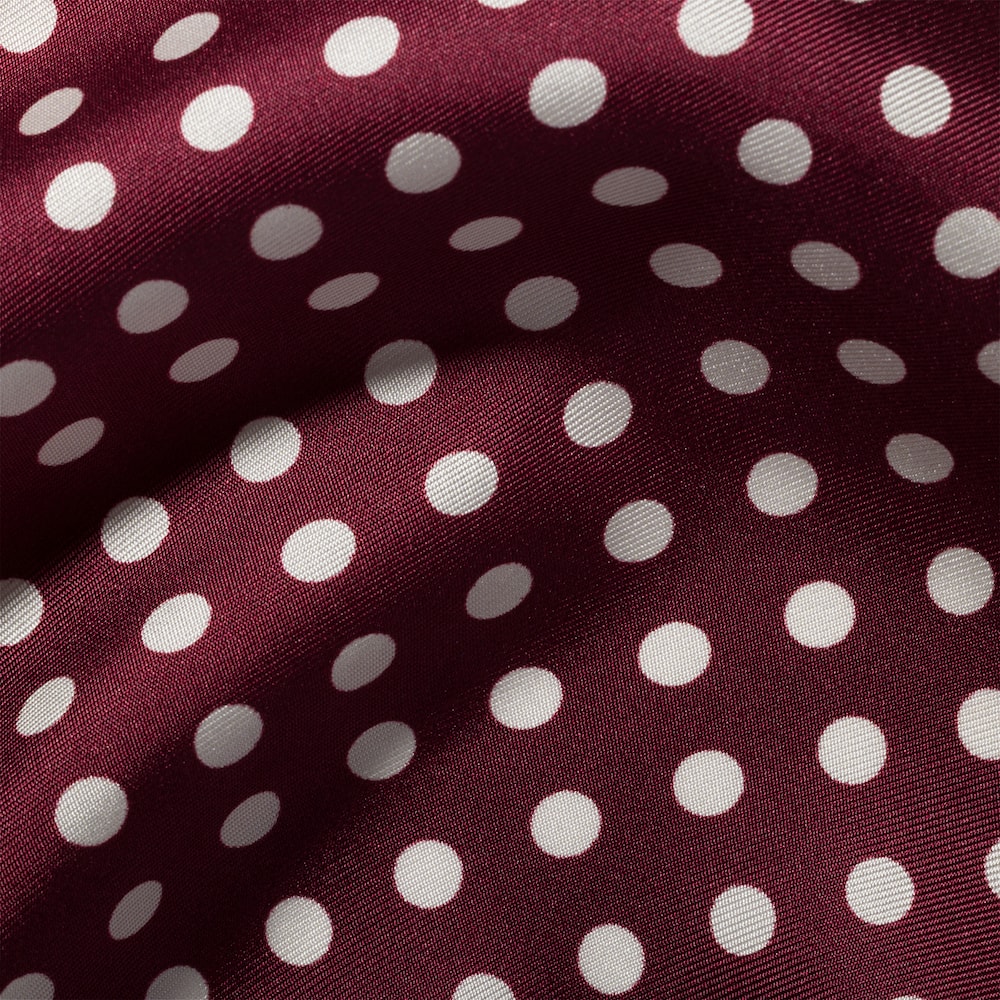 Miu Miu Printed silk scarf - Amaranth Red/Cornflower