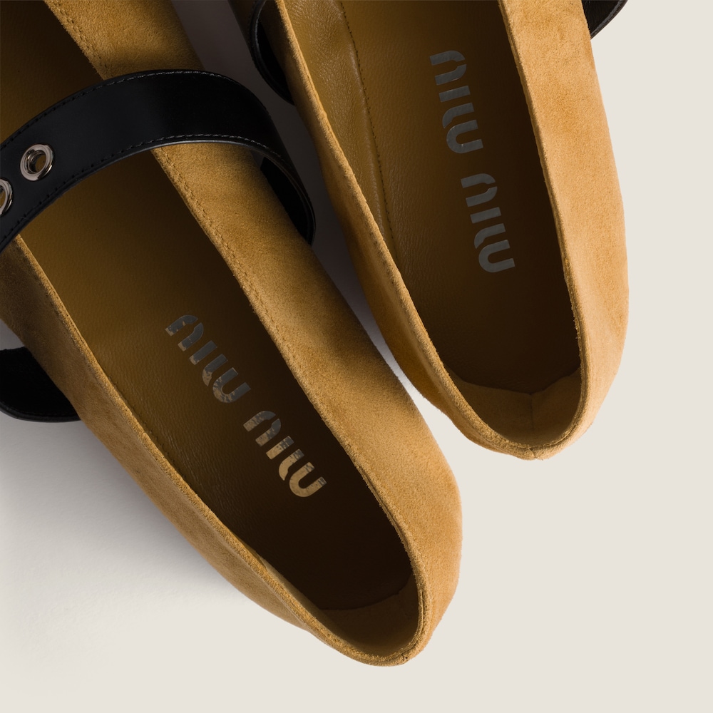 Miu Miu Suede ballerinas Honey