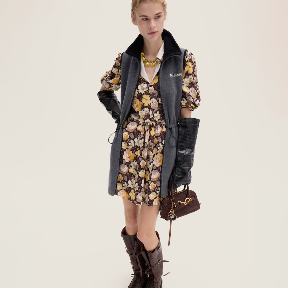 Miu Miu Fleece dress Grey