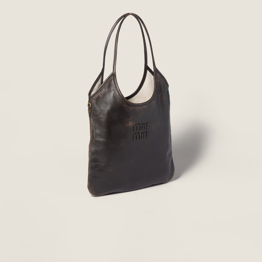 Miu Miu Ivy leather bag Coffee