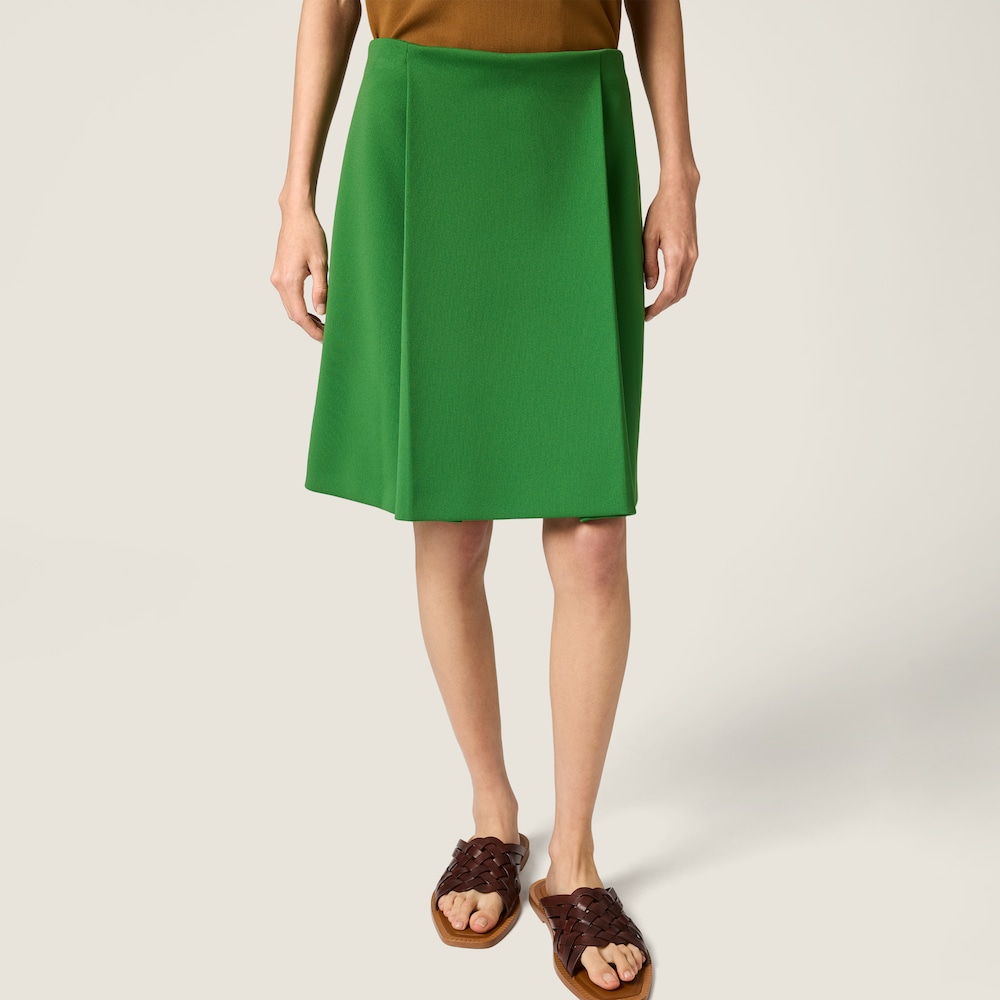 Miu Miu Technical jersey skirt Green
