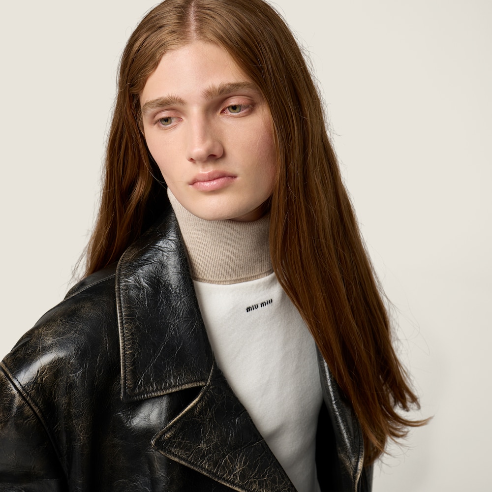 Miu Miu Cotton knit tank top White