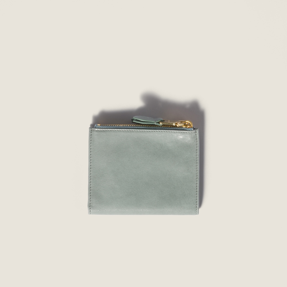 Miu Miu Small nappa leather wallet Powder Blue