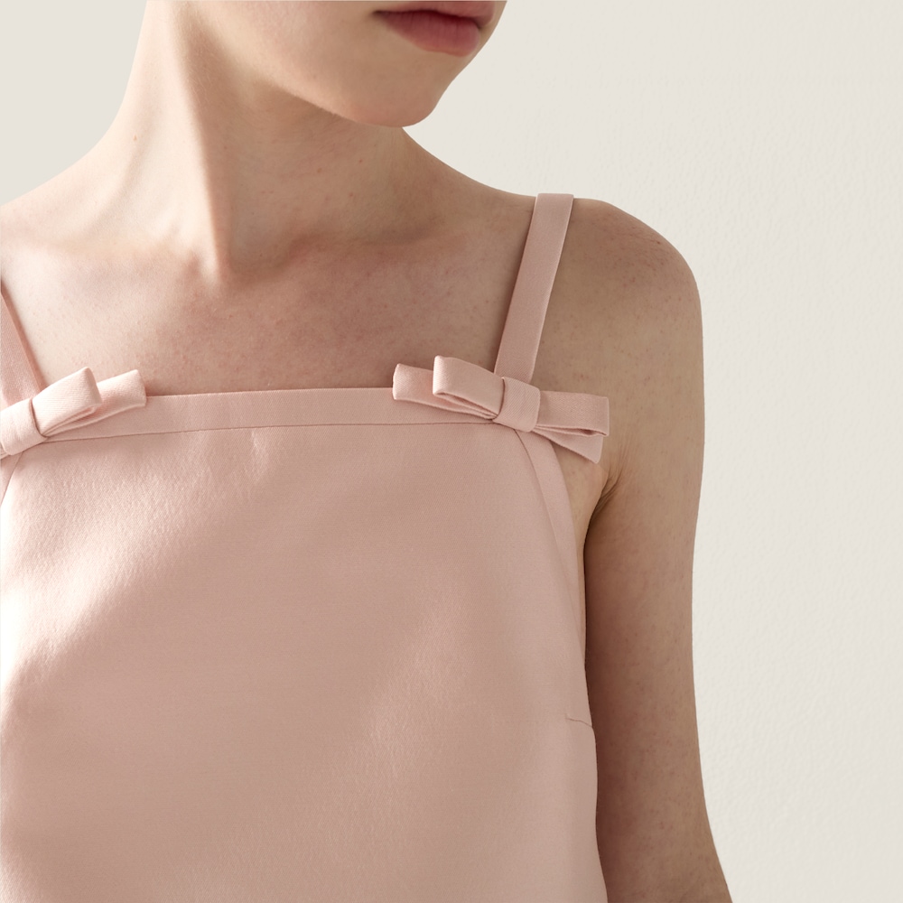 Miu Miu Silk and wool mini-dress Alabaster Pink