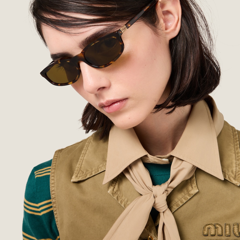 Miu Miu Regard sunglasses - Loden Green Lenses